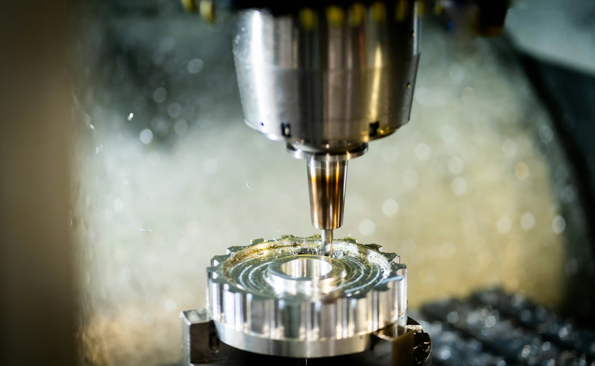 CNC milling of a metal component